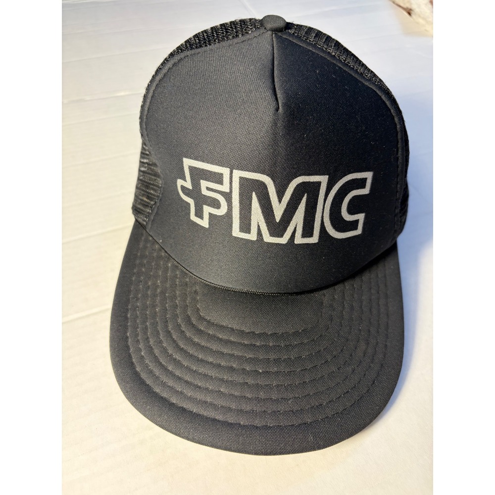 Speedway FMC Trucker Hat Black Mesh Snapback Foam Front Hat One Size